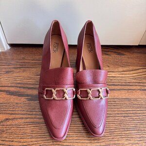 Nordstrom Rack Burgundy Loafer Heels